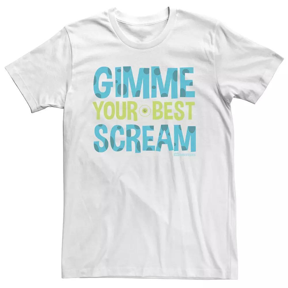 Men's Disney Pixar Monsters University Best Scream Tee, Size: XXL, White Product Image