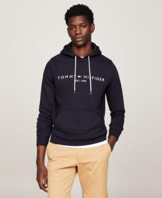 Men's Tommy Hilfiger Embroidered Logo Hoodie, Size: Small, Captain Product Image