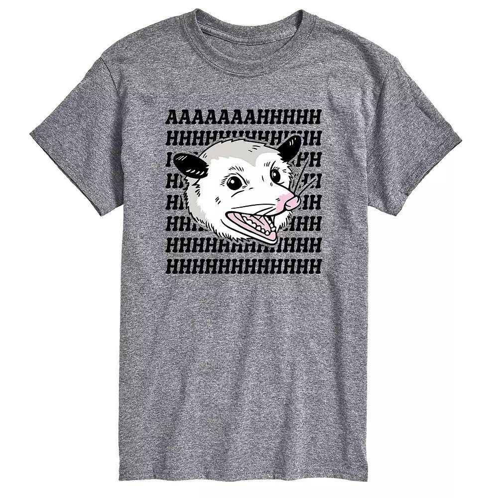Big & Tall Screaming Possum Graphic Tee, Men's, Size: 3XB, Gray Product Image