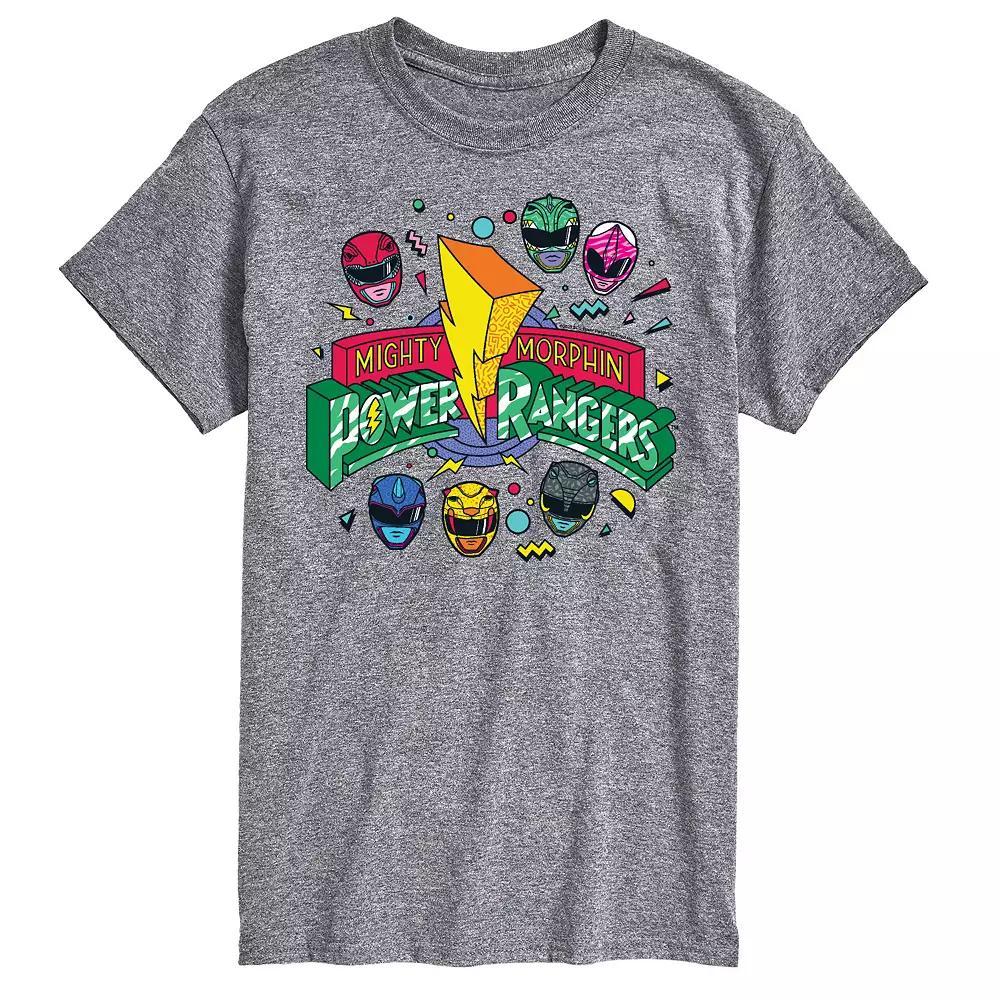 Men's Power Rangers 90s Logo Graphic Tee, Size: Large, Beige Product Image
