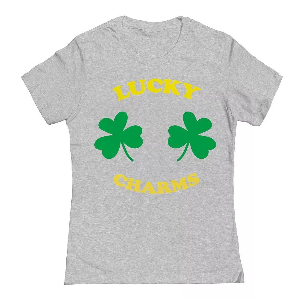 Women's Lucky Charms St. Patrick's Day Graphic T-Shirt, Girl's, Size: XXL, Sport Gray Product Image