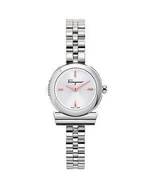 22.5mm Gancino Watch with Bracelet Strap, Silver Product Image