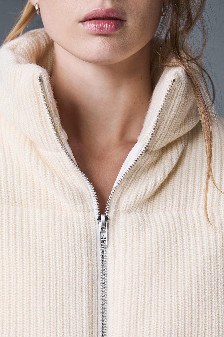 Darling Sweater Puffer - Ivory Product Image