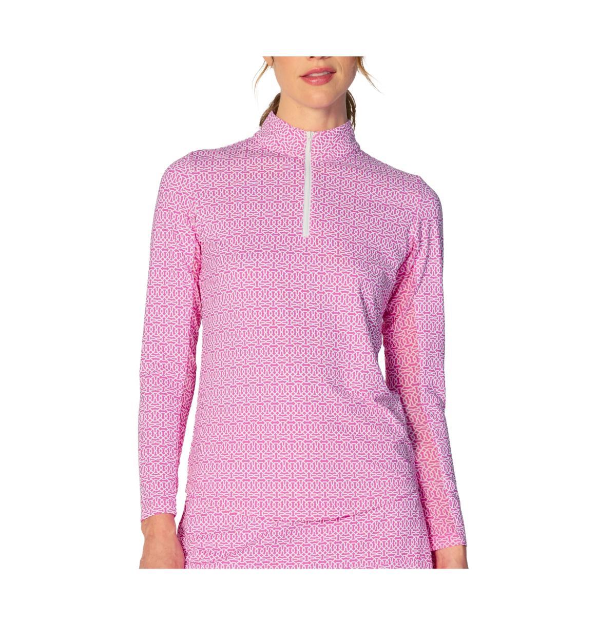 G Lifestyle Clothing Womens Long Sleeve Miock Neck Top Black Large Product Image
