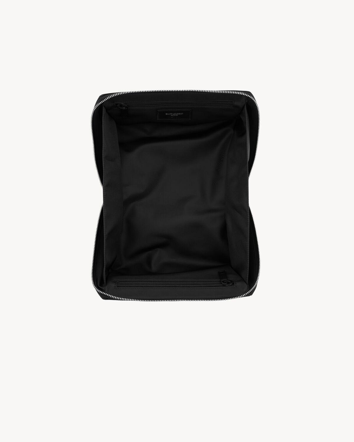 SAINT LAURENT PARIS CUBE CASE IN ECONYL® REGENERATED NYLON | Saint Laurent | YSL.com Product Image