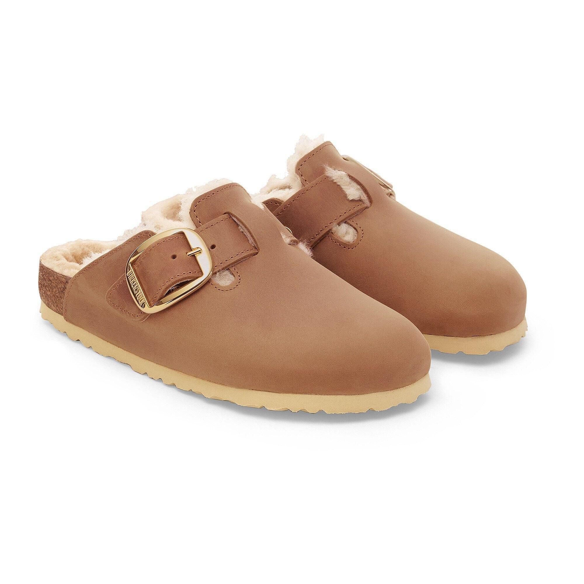Boston Big Buckle Shearling Natural Leather Oiled Product Image