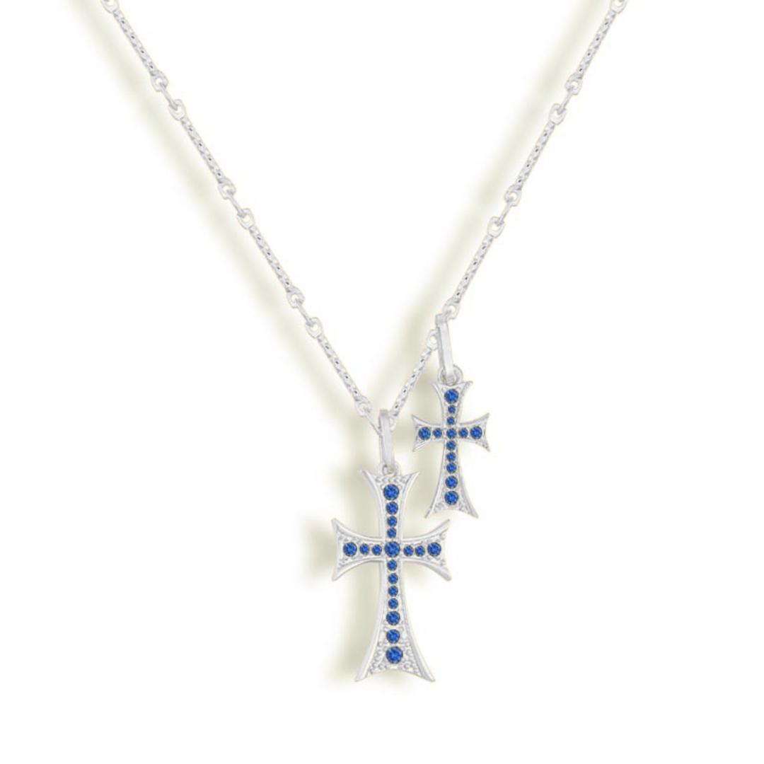 Double Cross Me Necklace Product Image