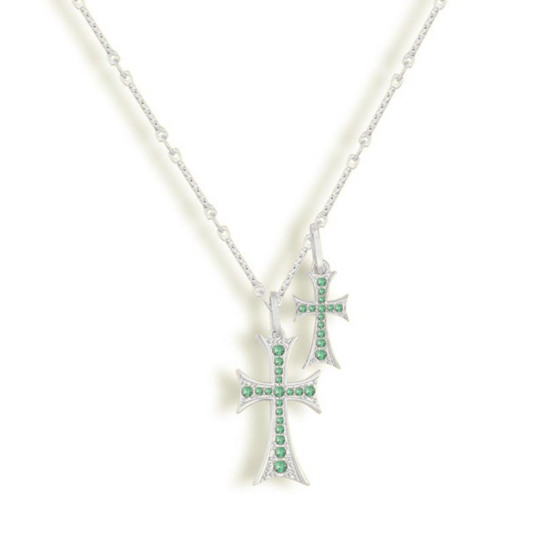 Double Cross Me Necklace Product Image