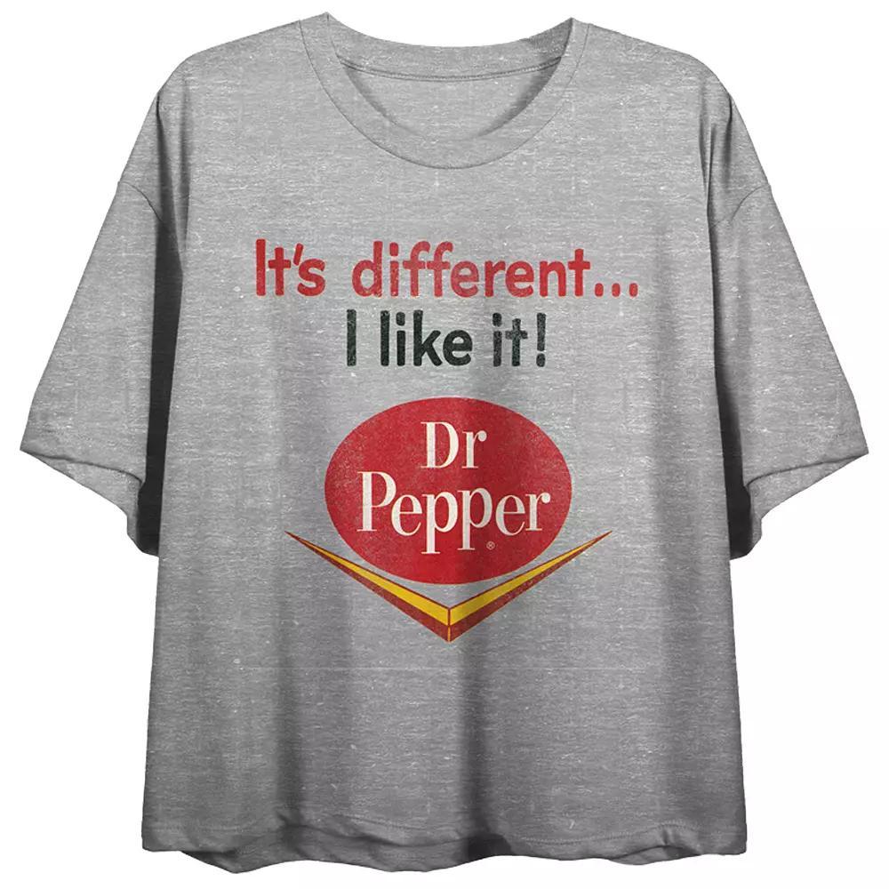 Juniors Dr. Pepper Its Different Graphic Flowy Tee, Womens Product Image