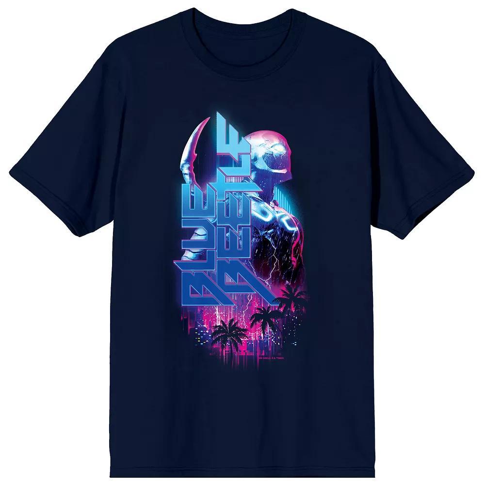 Men's Blue Beetle Hero & Logo Graphic Tee, Size: XL Product Image