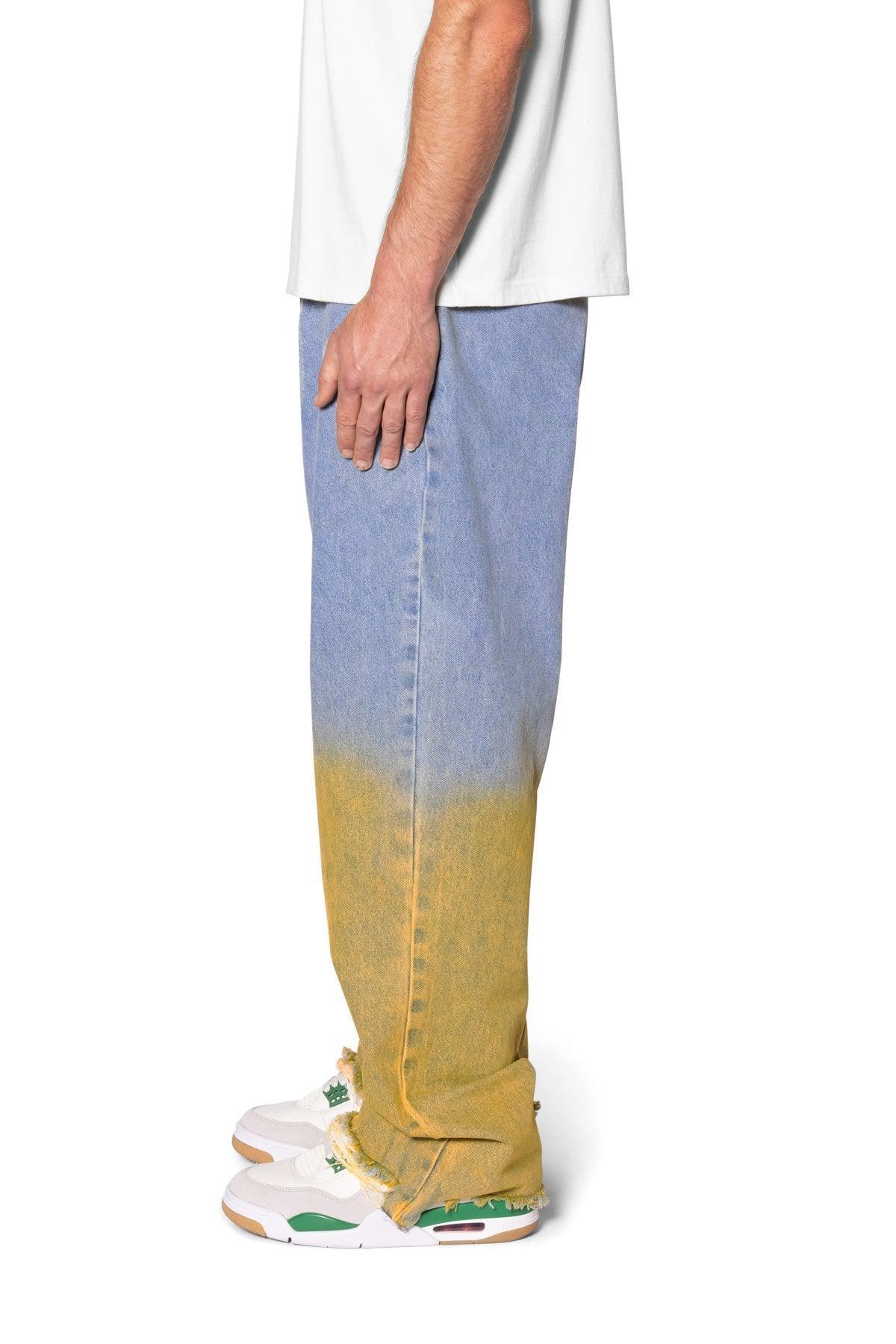 Ultra Baggy Dual Gradient Washed Denim - Blue Product Image