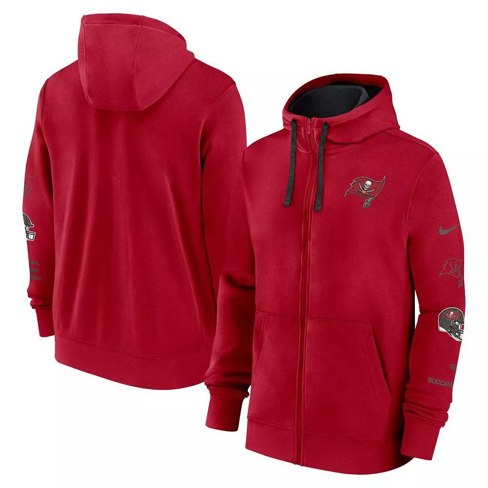 Men's Nike Cardinal Arizona Cardinals Club Full-Zip Hoodie Jacket, Size: Large, Red Product Image