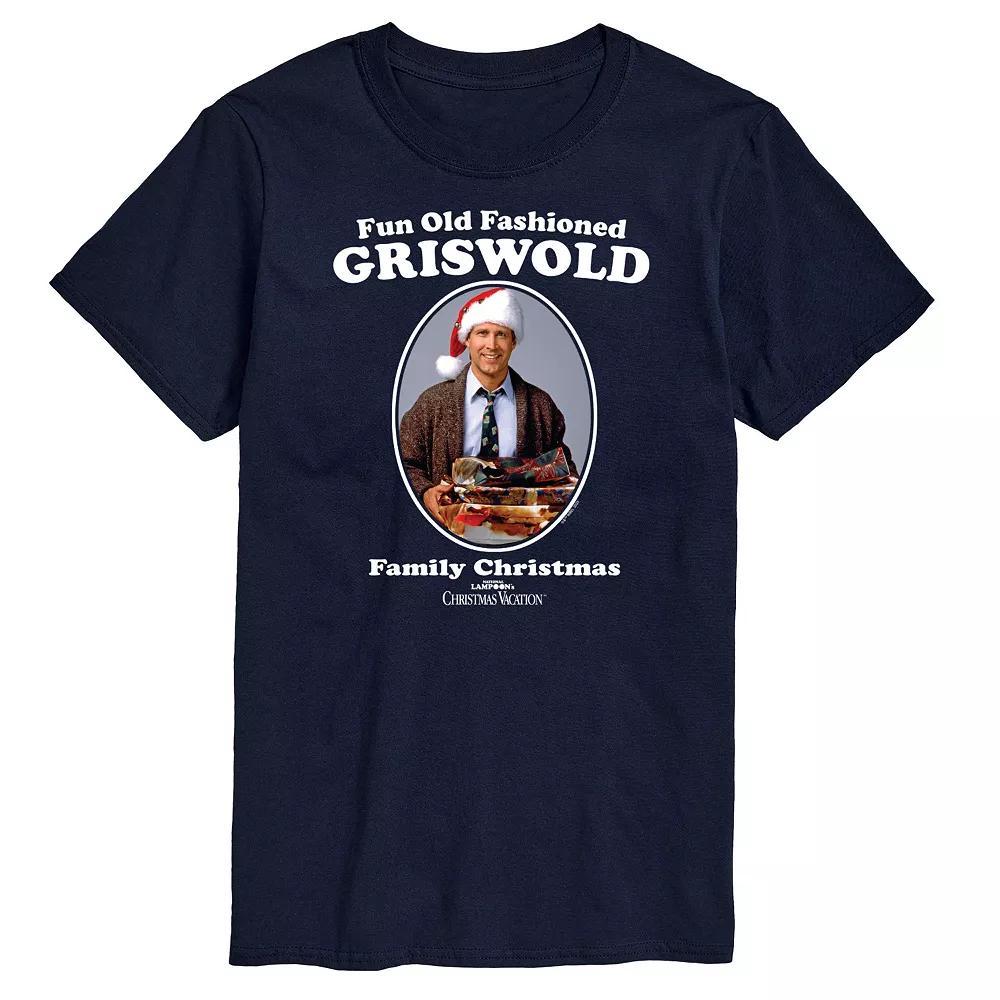 Big & Tall National Lampoon's Christmas Vacation Old Fashion Griswold Graphic Tee, Men's, Size: XL Tall, Blue Product Image