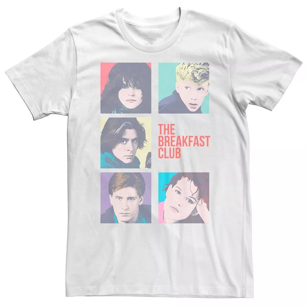 Big & Tall Breakfast Club Group Shot Squares Tee, Men's, Size: 3XL, White Product Image