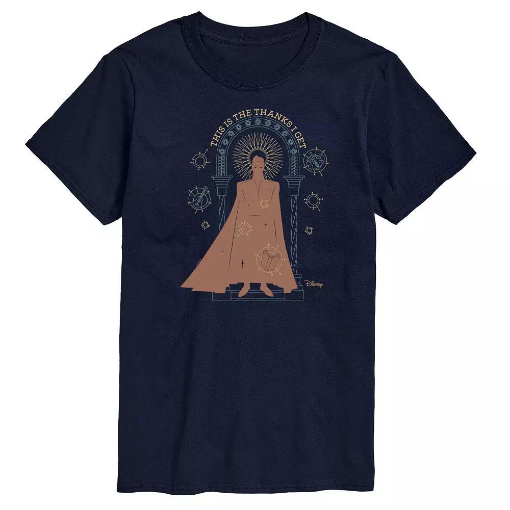 Disneys Wish Big & Tall Thanks I Get King Magnifico Graphic Tee, Mens Product Image