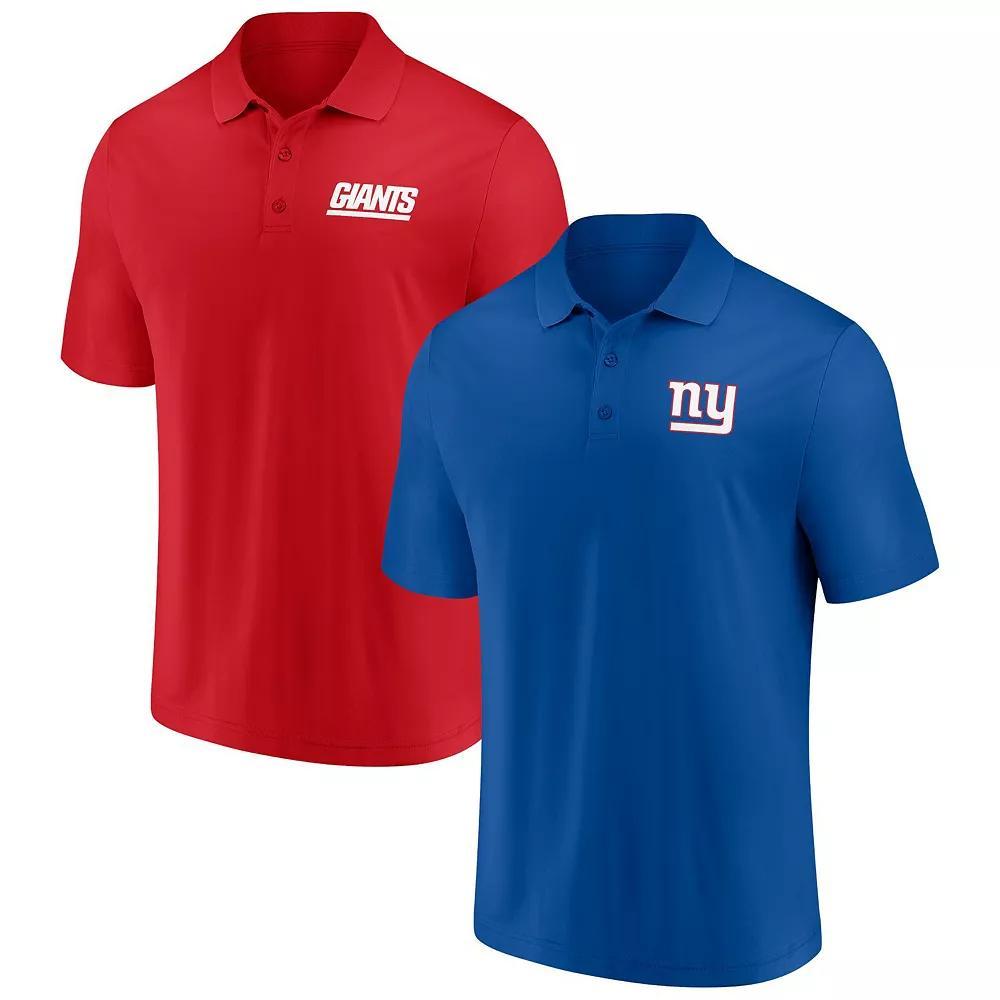 Men's Fanatics Branded Royal/Red New York Giants Dueling Two-Pack Polo Set, Size: Small, Blue Product Image