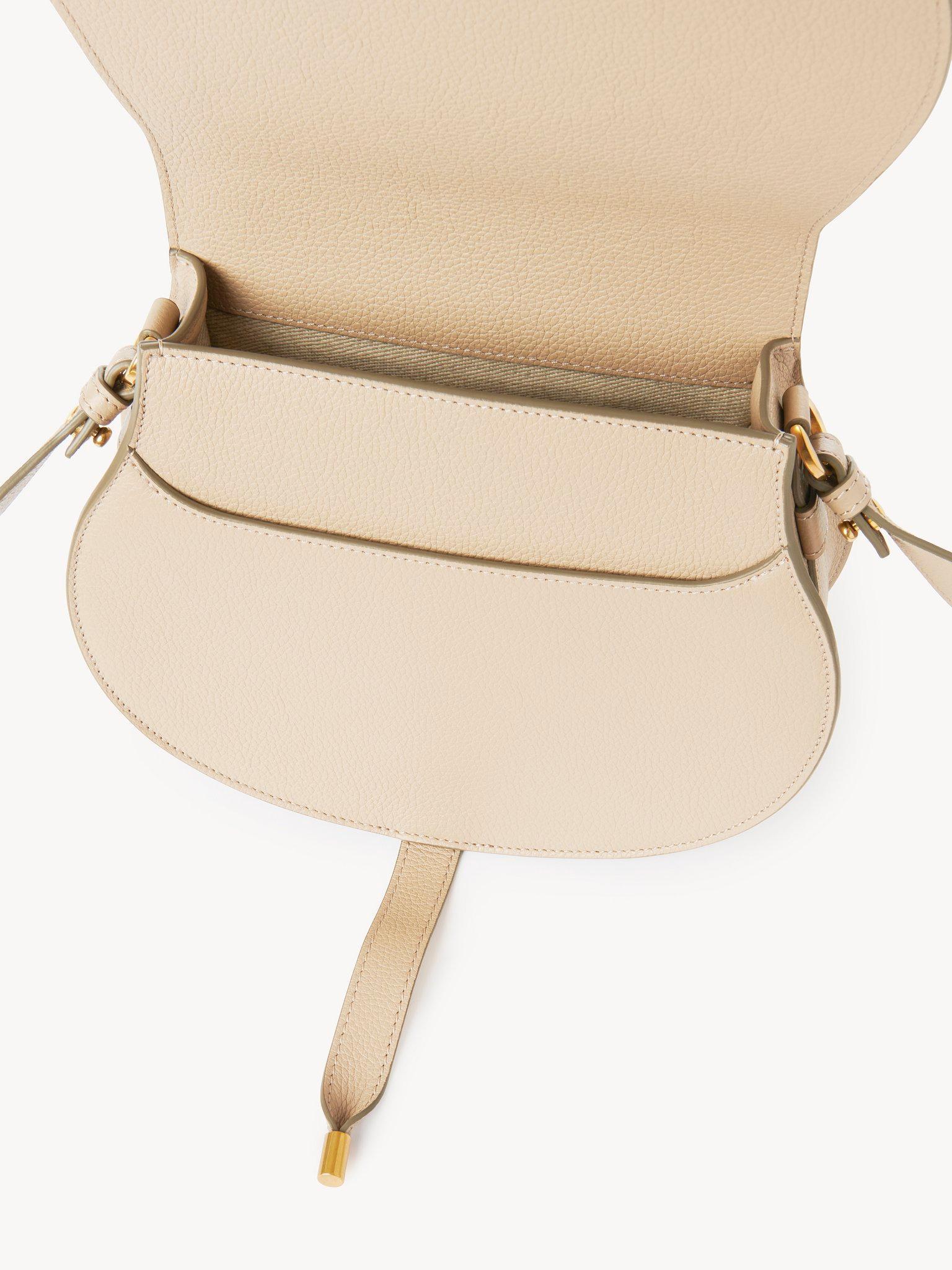 Marcie saddle bag in grained leather Product Image