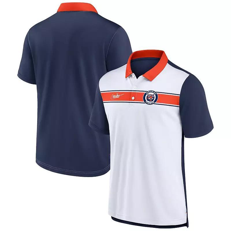 Men's Nike  White/Royal New York Mets Rewind Stripe Polo, Size: Small Product Image