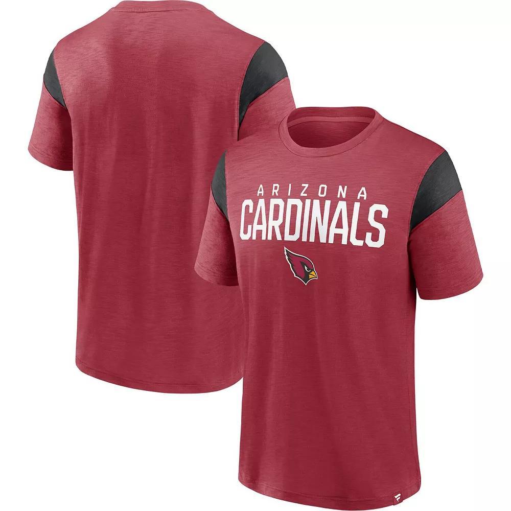 Men's Fanatics Branded Cardinal/Black Arizona Cardinals Home Stretch Team T-Shirt, Size: Small, Red Product Image