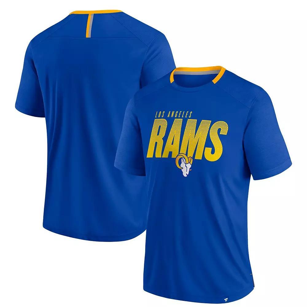 Men's Fanatics Navy Denver Broncos Defender Fade Slant T-Shirt, Size: Large, Blue Product Image
