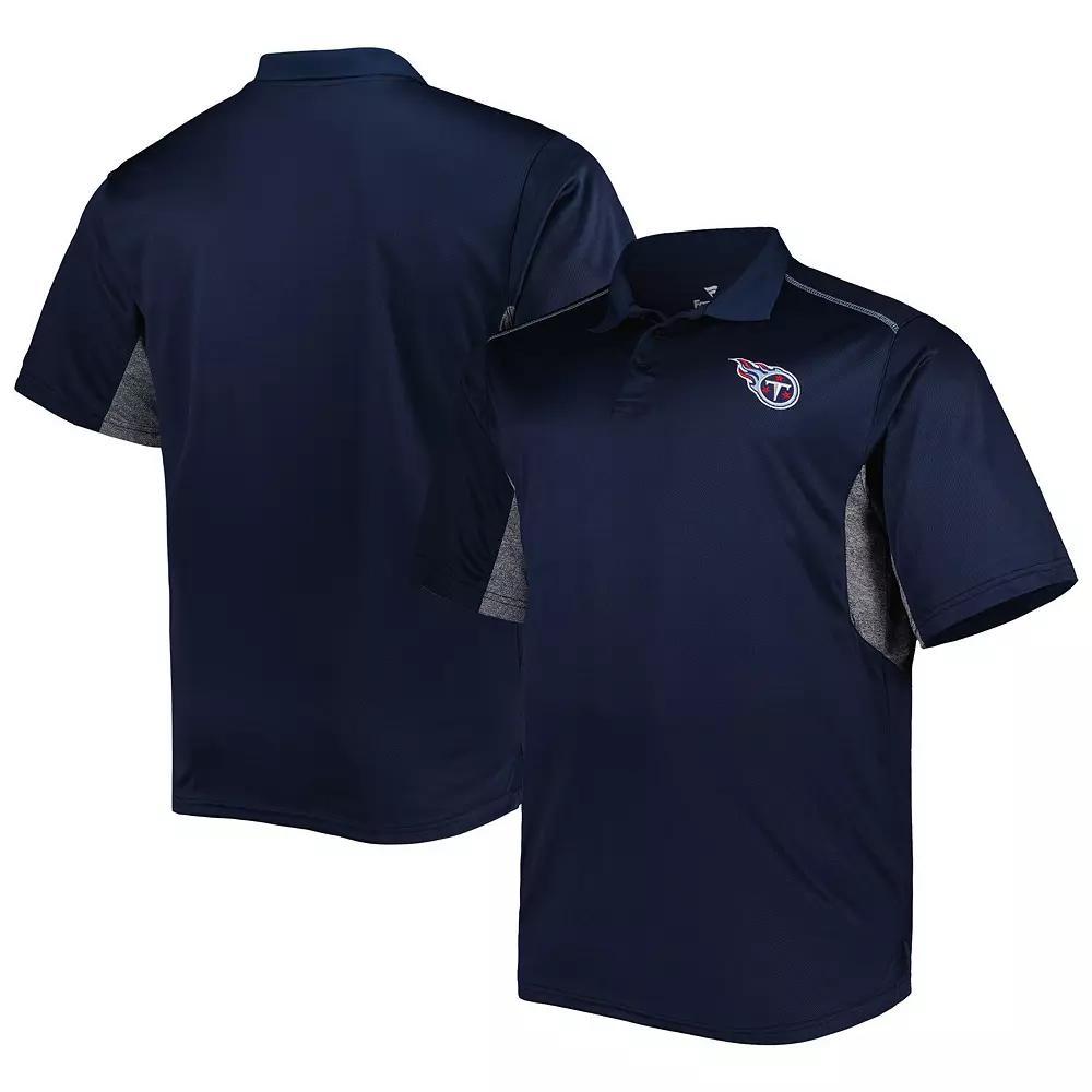 Men's Navy Tennessee Titans Big & Tall Team Color Polo, Size: 5XB, Blue Product Image