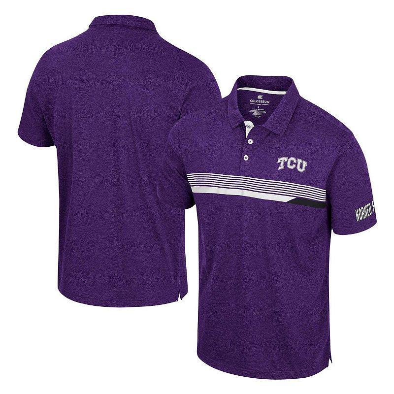 Men's Colosseum  Purple TCU Horned Frogs No Problemo Polo, Size: Medium Product Image