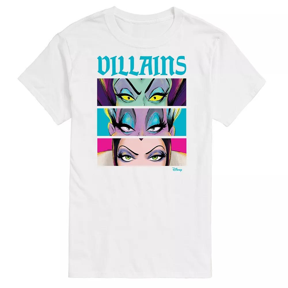 Disney Villains Big & Tall Villains Stacked Graphic Tee, Mens Blue Product Image
