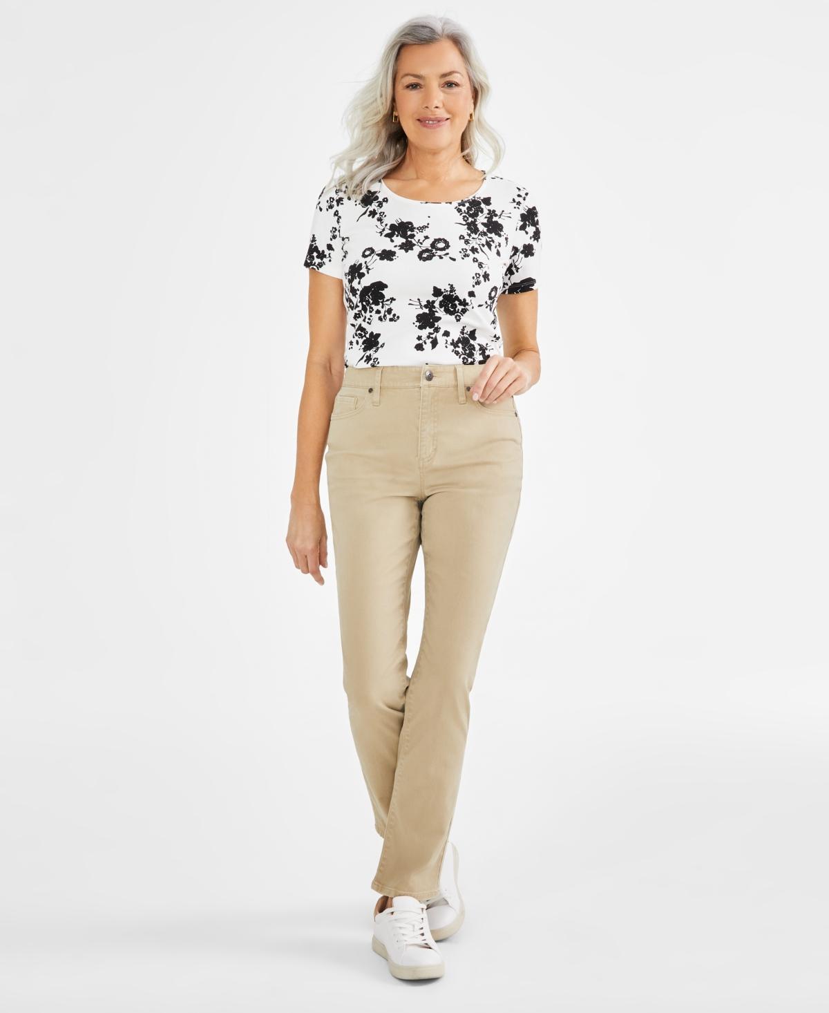 Style & Co Womens High Rise Straight-Leg Jeans, Regular, Short and Long Lengths, Created for Macys Product Image