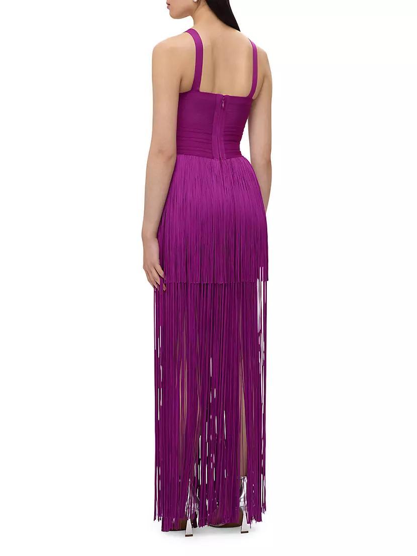 The Blanca Fringe Gown Product Image