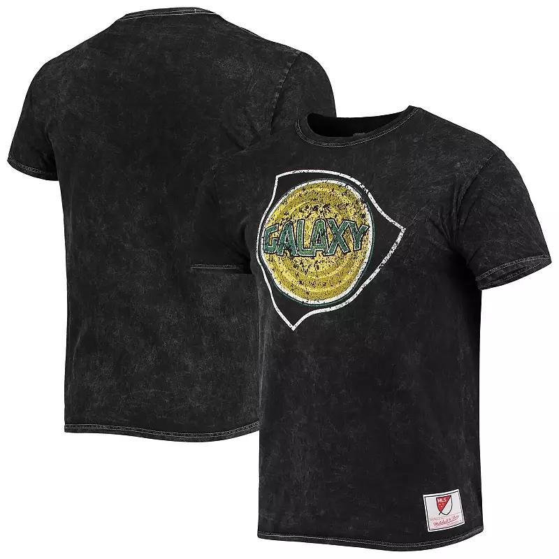 Men's Mitchell & Ness Black LA Galaxy Since '96 Mineral Wash T-Shirt, Size: Medium Product Image