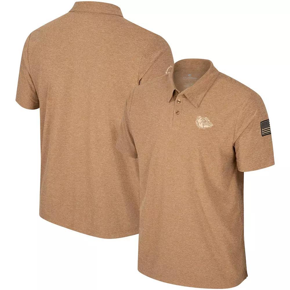 Men's Colosseum Khaki Georgia Bulldogs OHT Military Appreciation Cloud Jersey Desert Polo, Size: Medium, Beig K Product Image