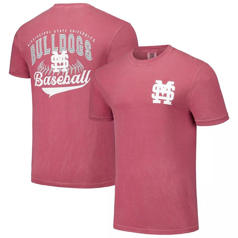 Mens Maroon Mississippi State Bulldogs Baseball Comfort Colors T-Shirt Product Image
