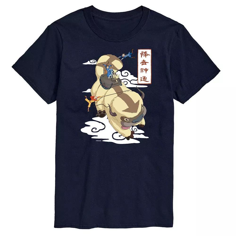 Big & Tall Avatar The Last Airbender Appa Flying Graphic Tee, Mens Blue Product Image