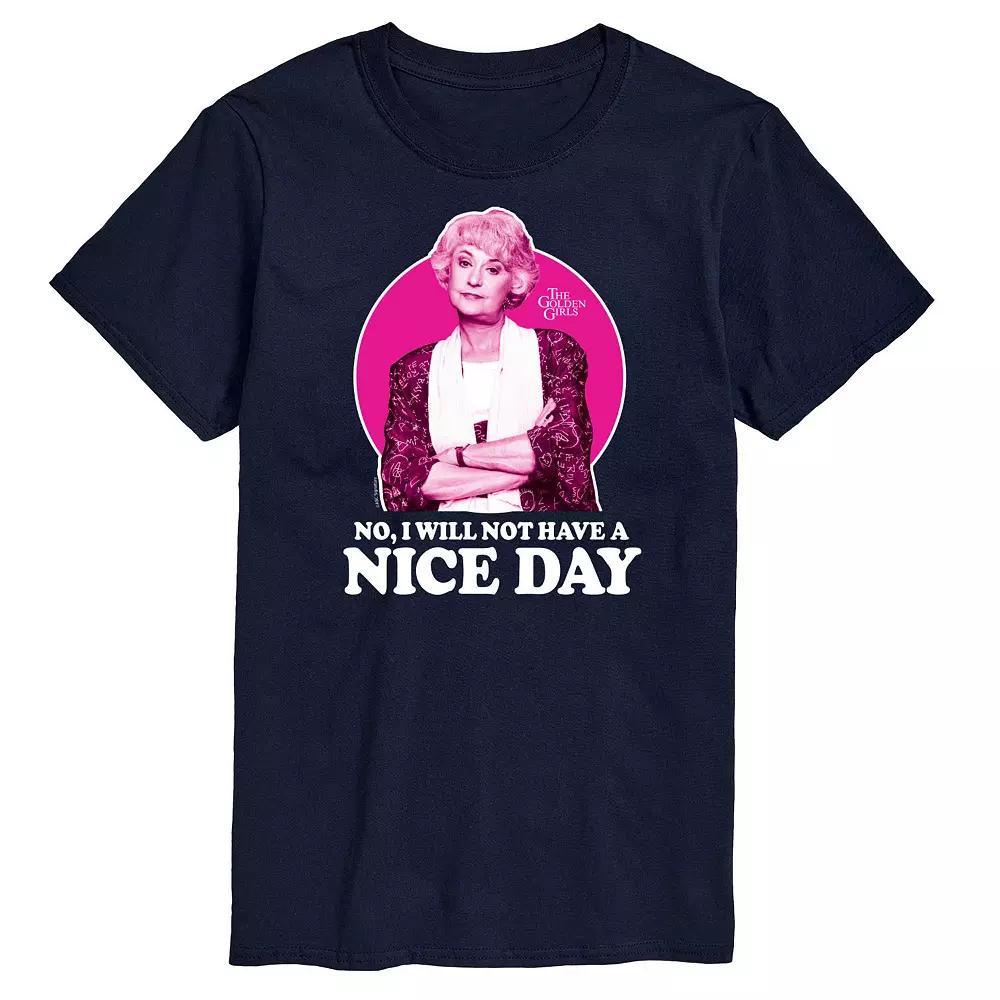 Mens Golden Girls Dorothy Nice Day Tee Blue Product Image
