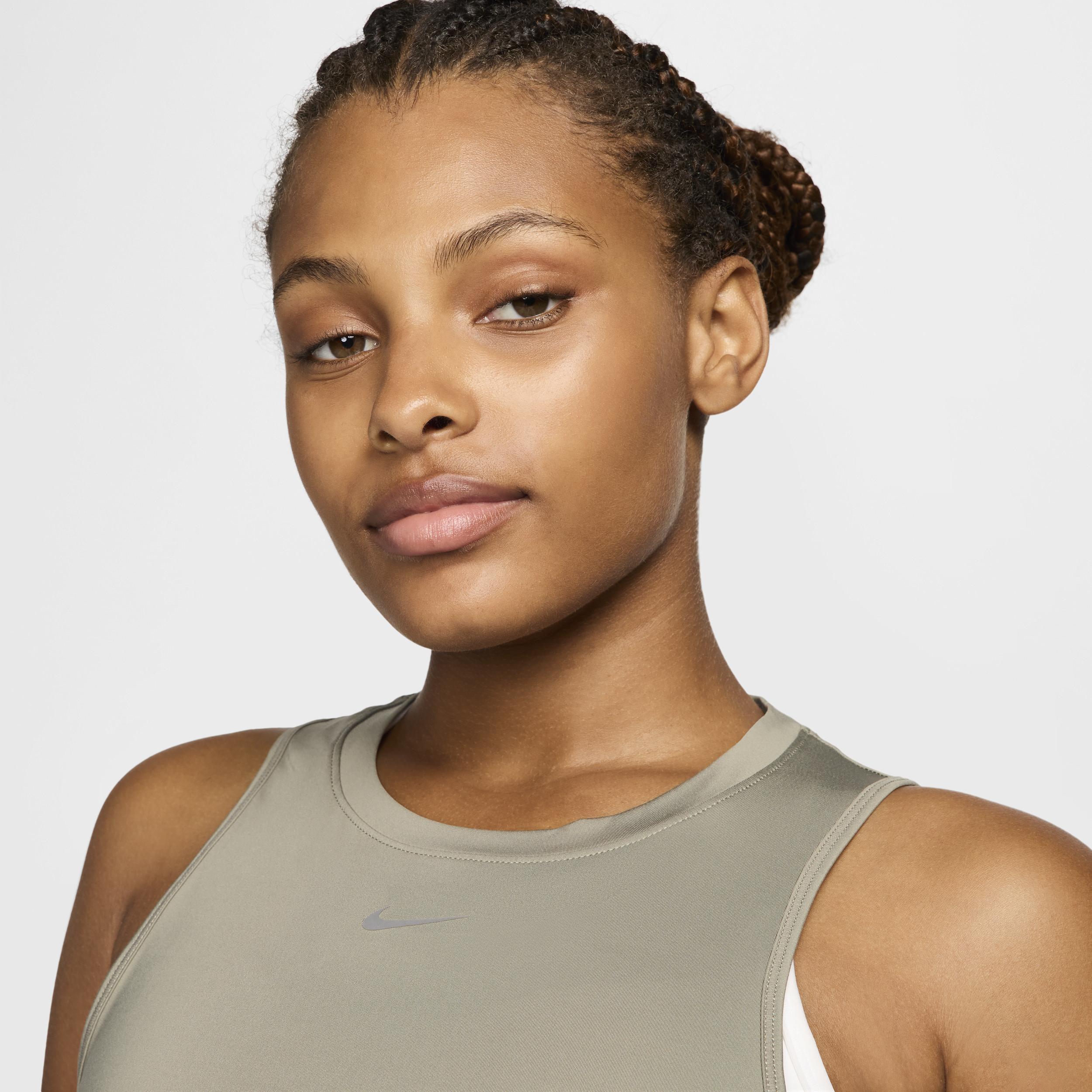 Nike Womens One Classic Dri-FIT Cropped Tank Top Product Image