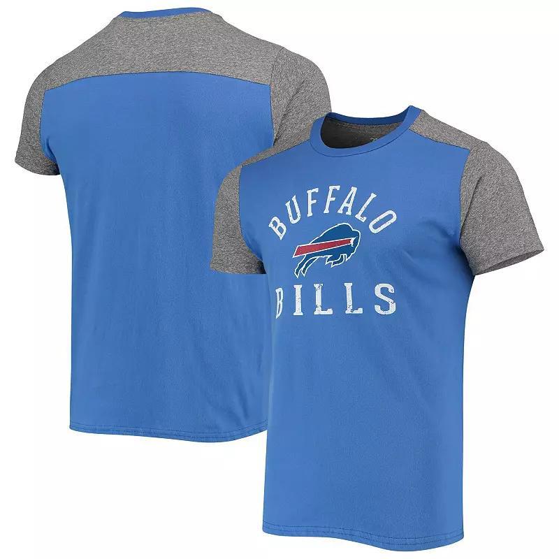 Men's Majestic Threads Royal/Gray Buffalo Bills Field Goal Slub T-Shirt, Size: Small, Blue Product Image