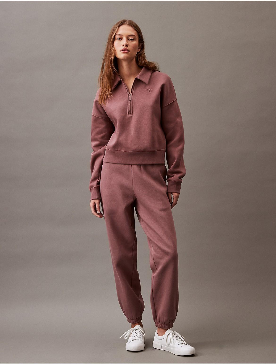 Calvin Klein Women's Archive Logo Fleece Joggers - Black - XL Product Image