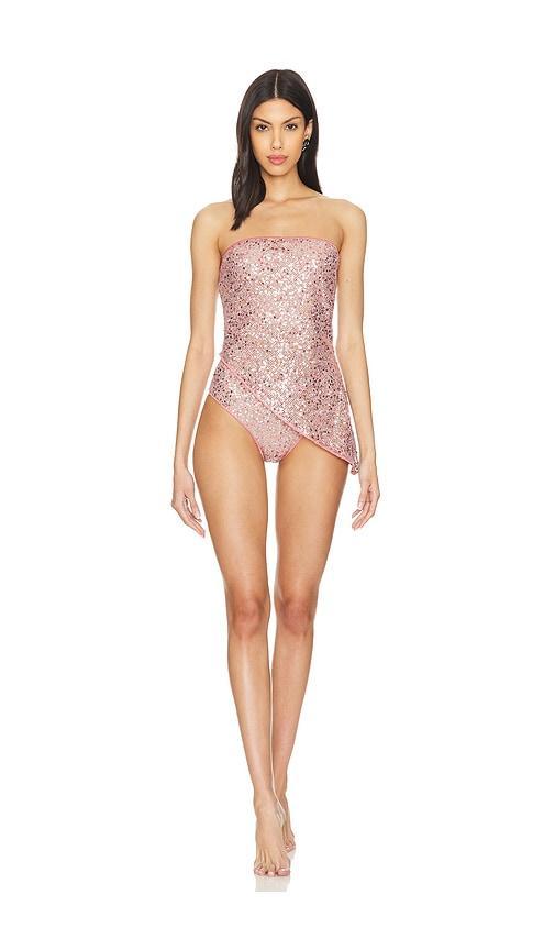 Netquins Asymmetrical Bandeau Set Oseree Product Image