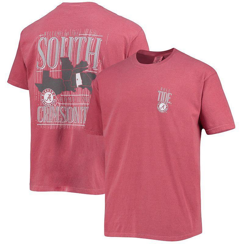 Men's Crimson Alabama Crimson Tide Comfort Colors Welcome to the South T-Shirt, Size: Large, Red Product Image