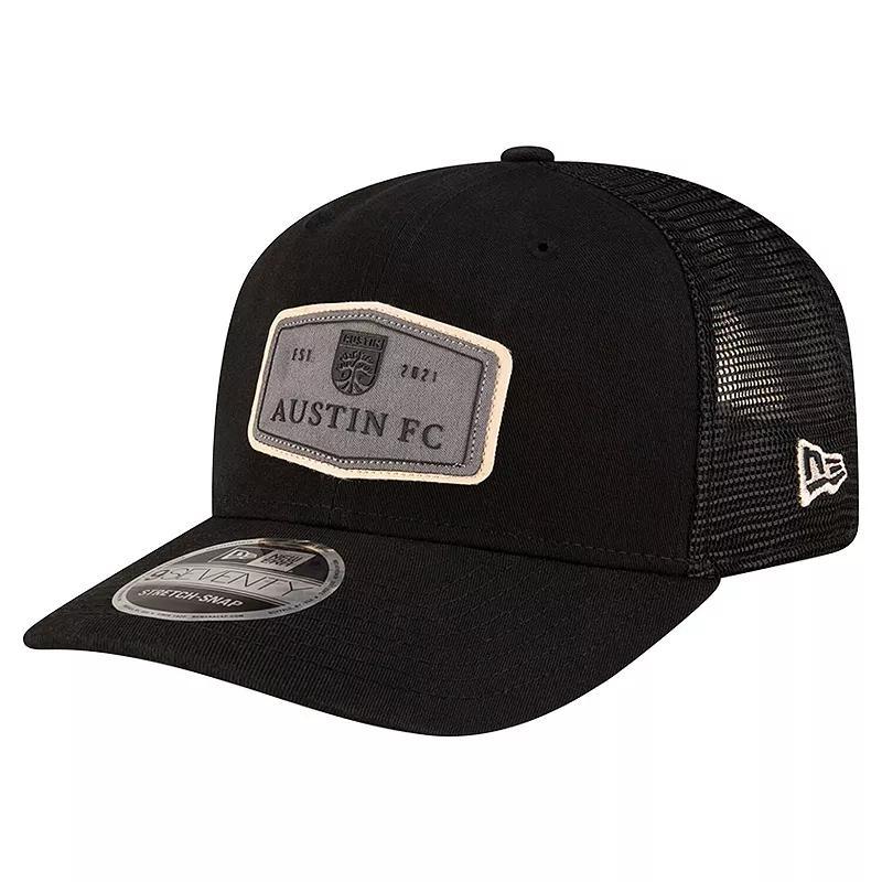 Mens New Era Black Austin FC Labeled 9SEVENTY Trucker Stretch-Snap Adjustable Hat Product Image