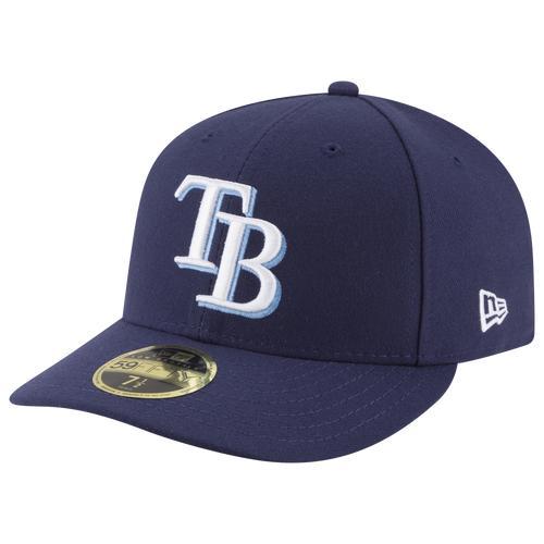 Men's New Era Navy Tampa Bay Rays Game Authentic Collection On-Field Low Profile 59FIFTY Fitted Hat, Size: 7 3/4, Blue Product Image