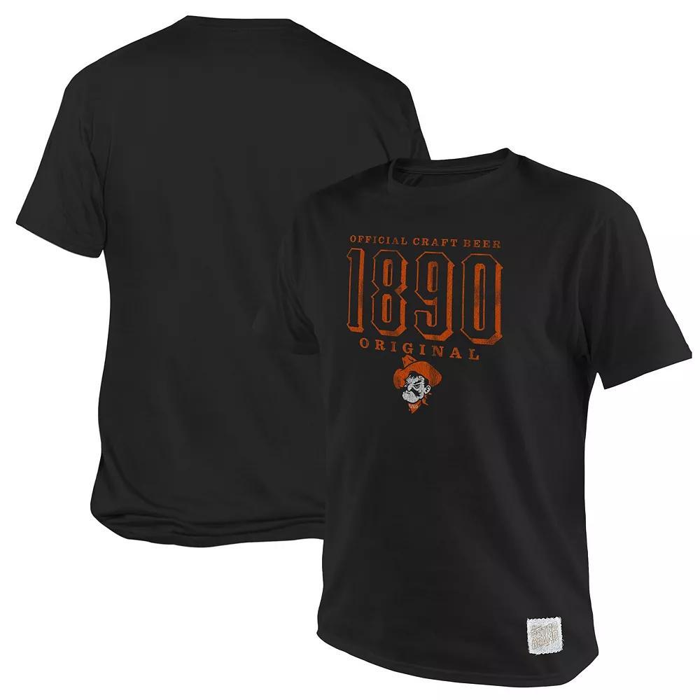 Men's Original Retro Brand Black Oklahoma State Cowboys 1890 Original Logo T-Shirt, Size: Medium Product Image