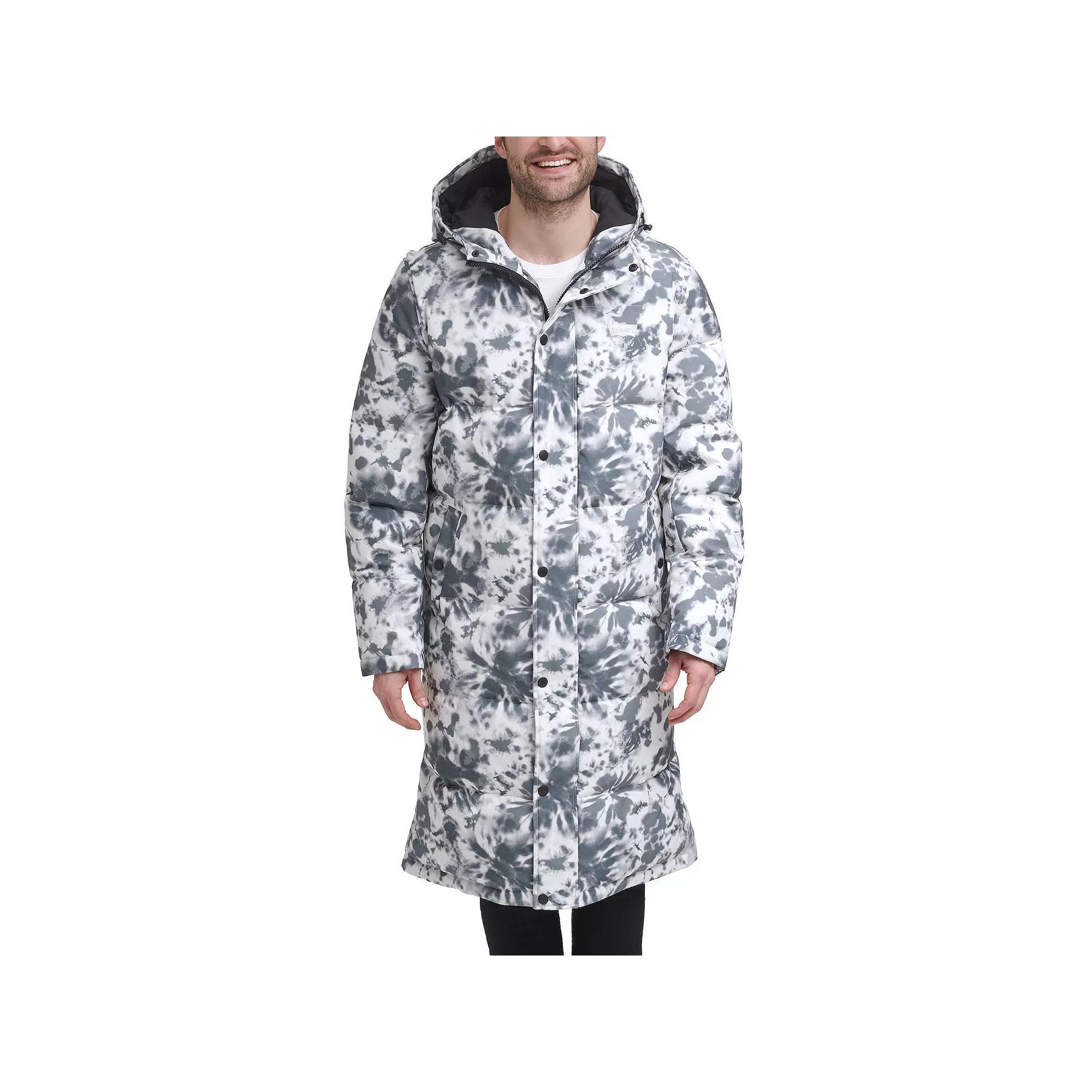 Men's Levi's® Oversized Long Quilted Parka Jacket, Size: Large, Camoflauge Product Image