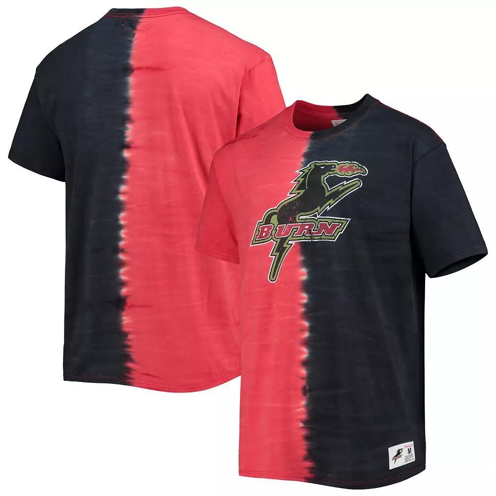 Men's Mitchell & Ness Red Dallas Burn Vertical Tie-Dye Top, Size: Medium, Fcd Red Product Image