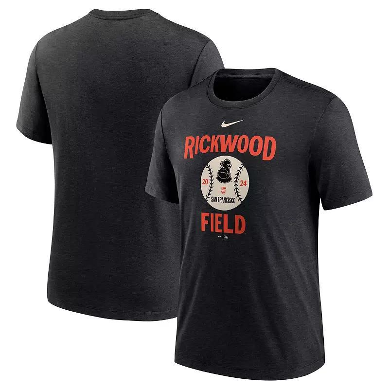 Mens Nike Heather Black San Francisco Giants 2024 Rickwood Classic Tri-Blend T-Shirt Product Image