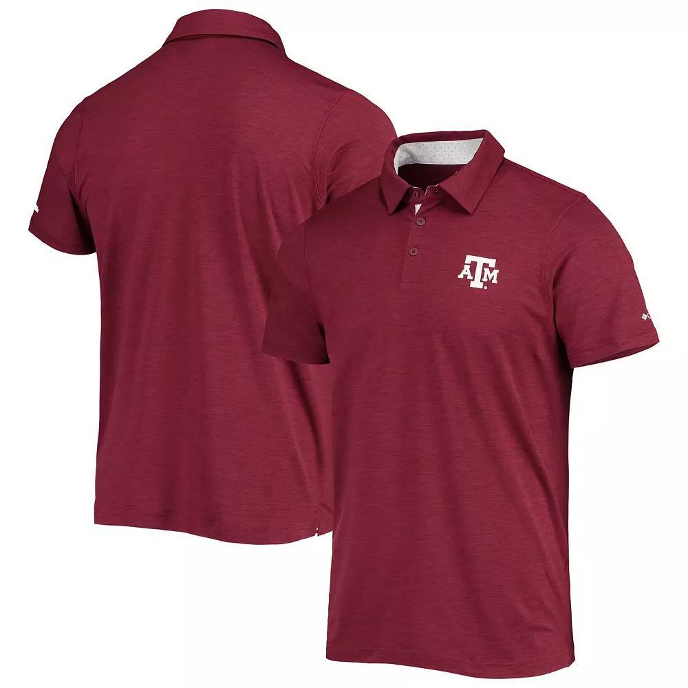 Men's Columbia Maroon Texas A&M Aggies Tech Trail Omni-Shade Polo, Size: XL, Red Product Image