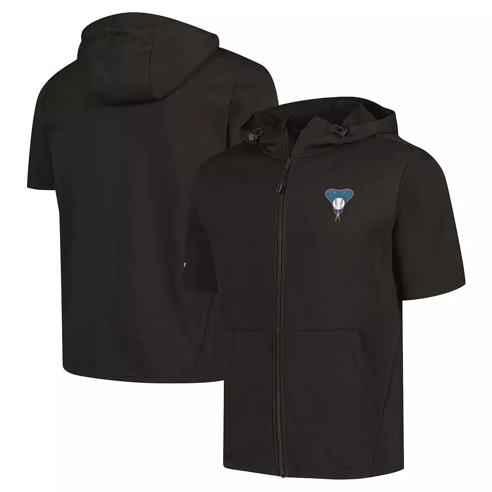 Mens Levelwear Arizona Diamondbacks Recruit Short Sleeve Full-Zip Hoodie Product Image