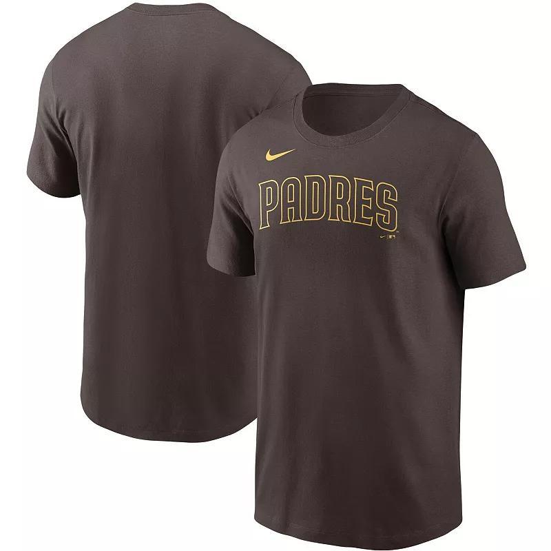 Mens Nike Cleveland Indians Cooperstown Collection Logo T-Shirt Blue Product Image