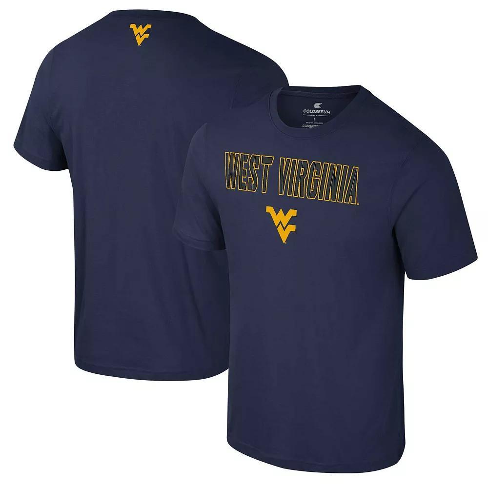 Men's Colosseum Navy West Virginia Mountaineers Color Pop Active Blend T-Shirt, Size: Medium, Blue Product Image