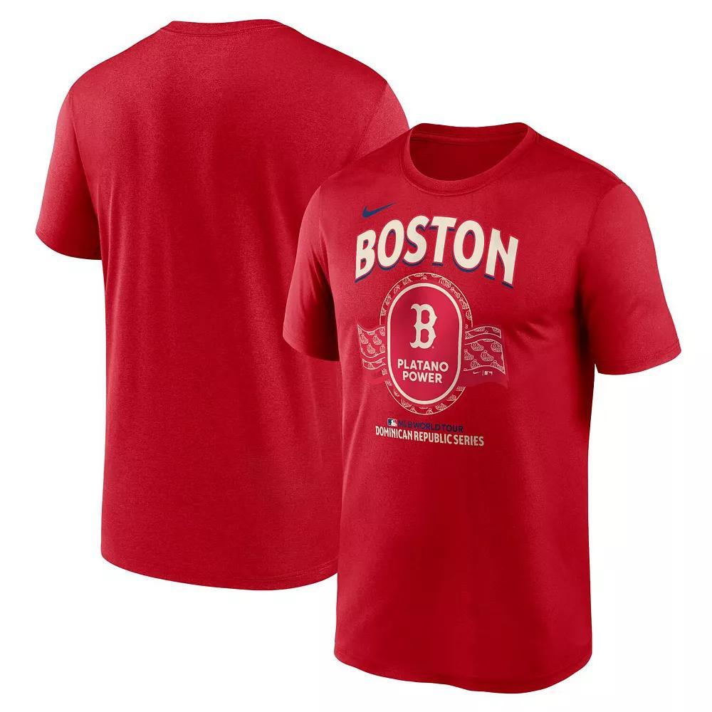 Men's Nike Red Boston Red Sox Dominican Republic Series Legend T-Shirt, Size: XL Product Image